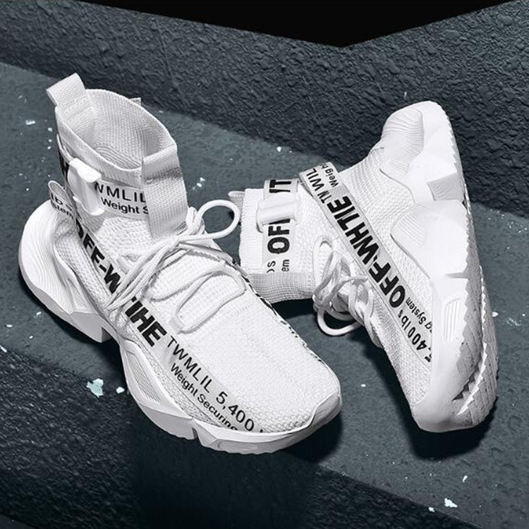 Men Mesh Breathable Casual Fashion High Basketball Shoes, Shoe Size:43