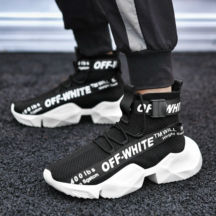 Men Mesh Breathable Casual Fashion High Basketball Shoes, Shoe Size:43