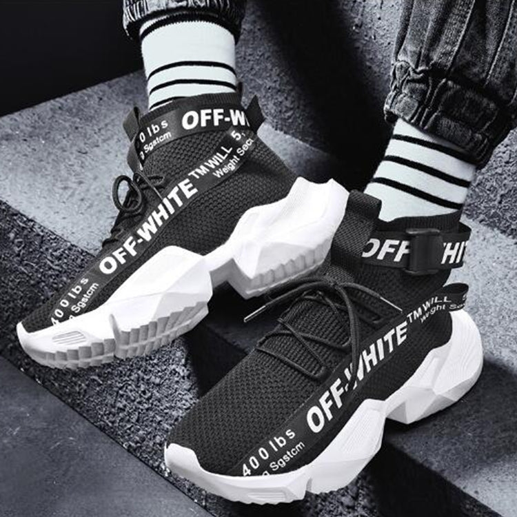 Men Mesh Breathable Casual Fashion High Basketball Shoes, Shoe Size:43