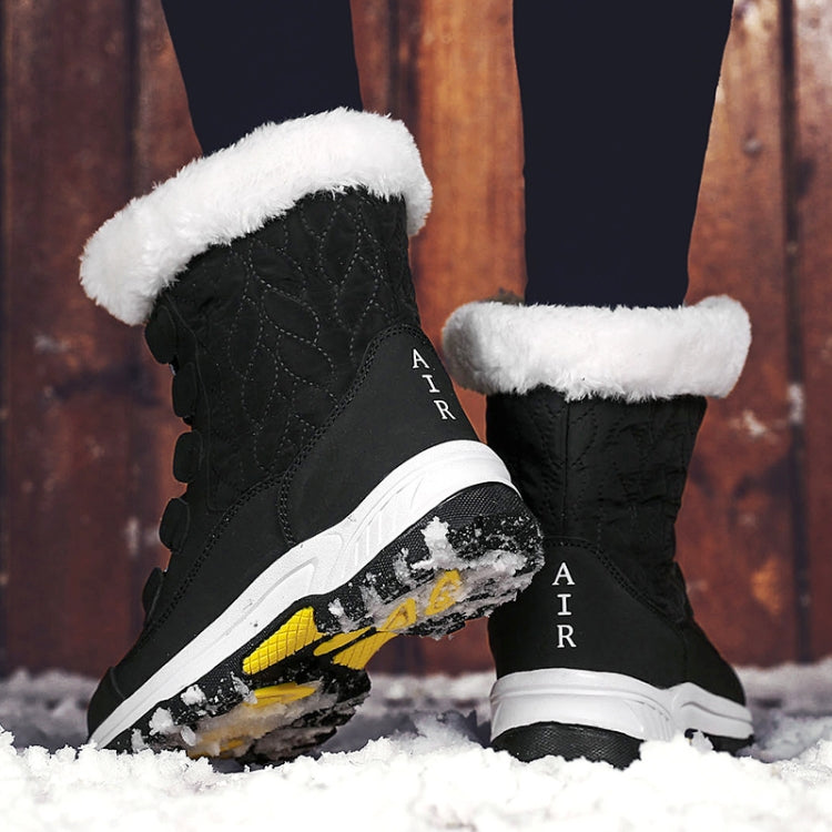 High-top Boots Plus Velvet Thick Warm Snow Boots, Size:41