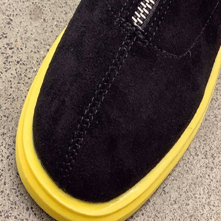 Suede Boots Middle Tube Zipper Candy Martin Boots, Size:37