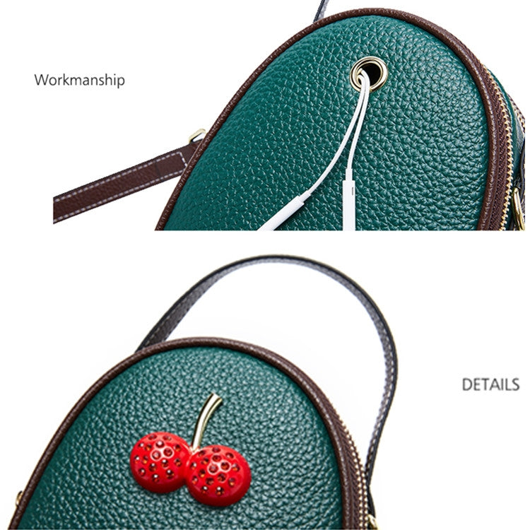 Leather Trend Wild Messenger Shoulder Mini Exquisite Cherry Bag