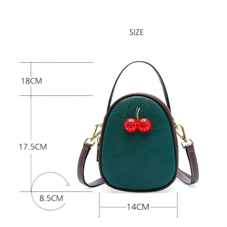 Leather Trend Wild Messenger Shoulder Mini Exquisite Cherry Bag