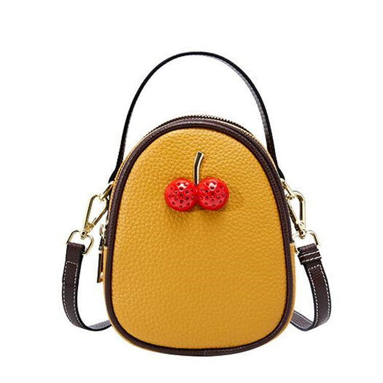Leather Trend Wild Messenger Shoulder Mini Exquisite Cherry Bag