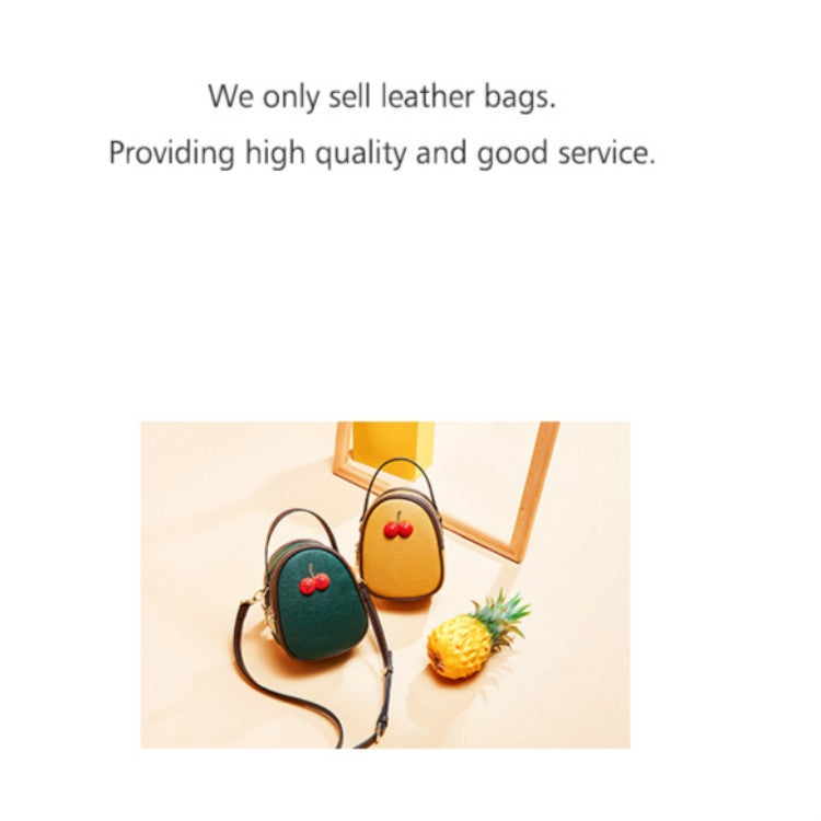 Leather Trend Wild Messenger Shoulder Mini Exquisite Cherry Bag