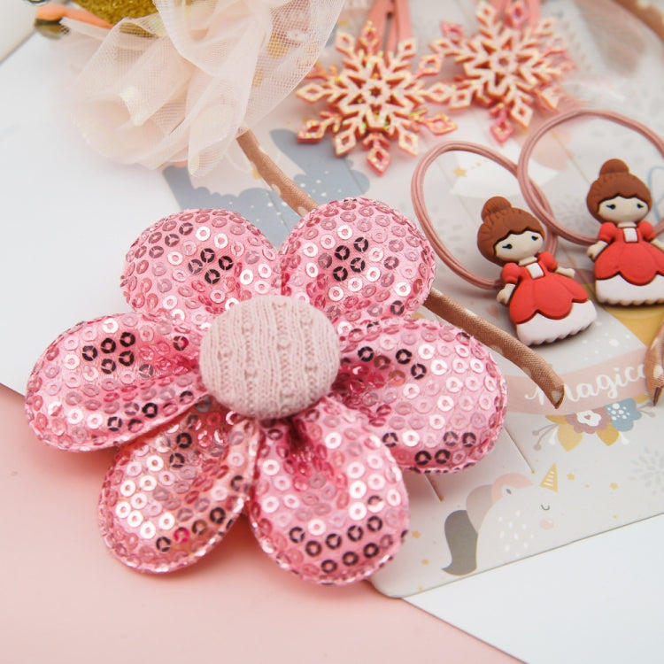 Cute Hair Accessories for Girls Mesh Bowknot Crown Headband Hair Accessories Set