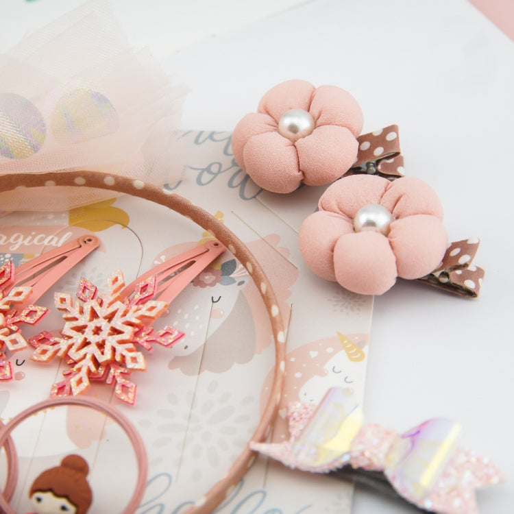 Cute Hair Accessories for Girls Mesh Bowknot Crown Headband Hair Accessories Set