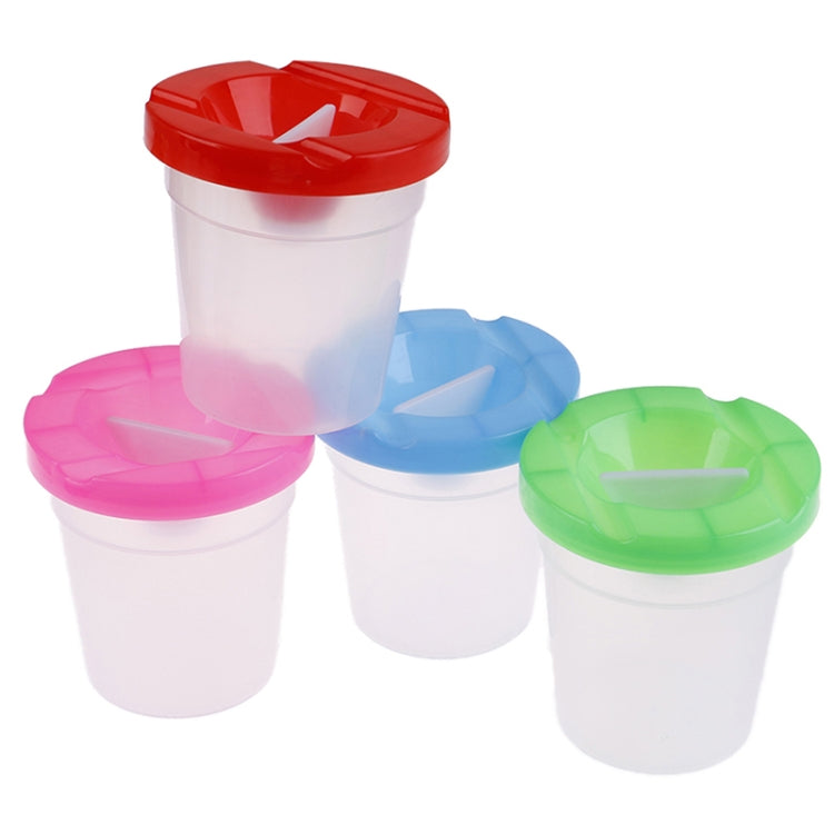 2 PCS Children Creative Painting Wash Pen Paint Cleaning Color Cup Hand-painted Anti-falling Tool Cup, Random Color Delivery