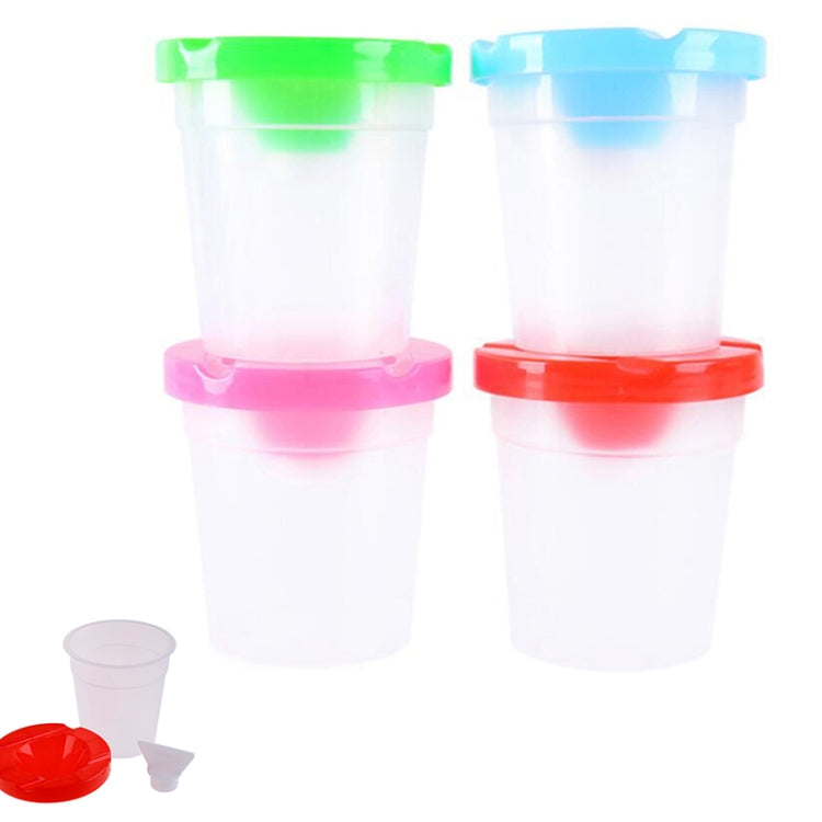 2 PCS Children Creative Painting Wash Pen Paint Cleaning Color Cup Hand-painted Anti-falling Tool Cup, Random Color Delivery