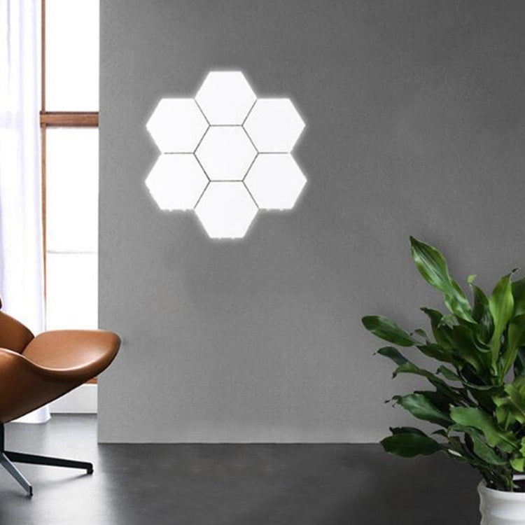 Touch Sensor Light Hive Lamp Creative Background Wall Decoration Lamp Festive Atmosphere Lights US Plug
