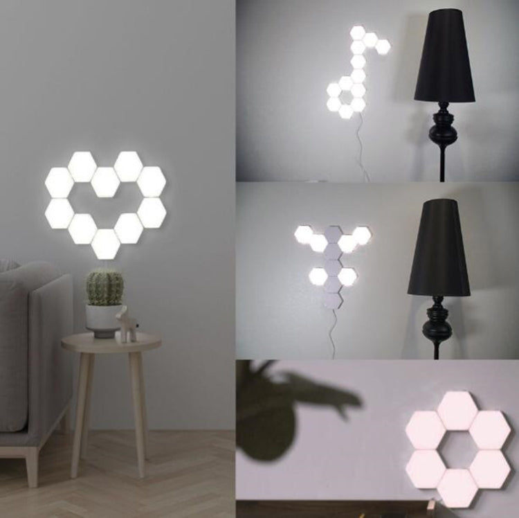 Touch Sensor Light Hive Lamp Creative Background Wall Decoration Lamp Festive Atmosphere Lights US Plug