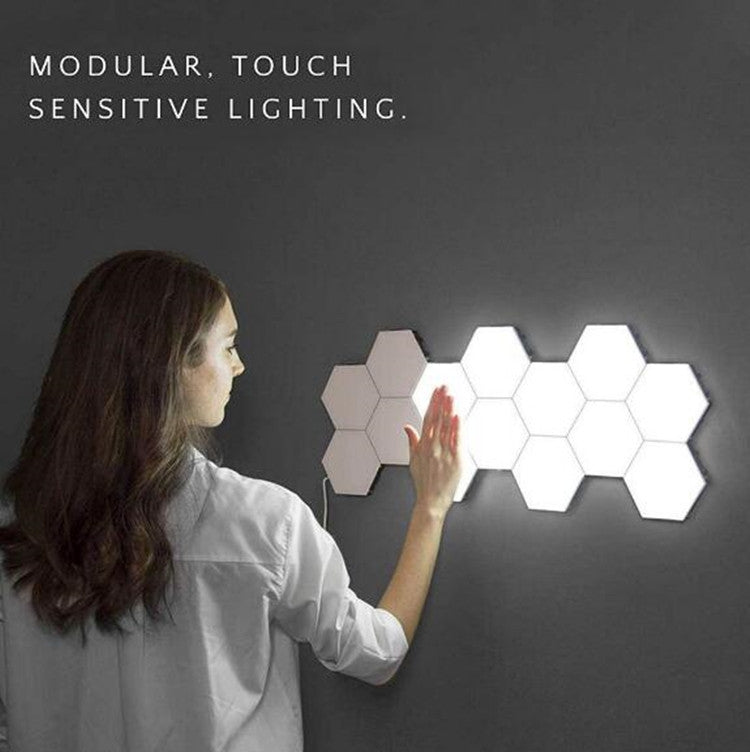 Touch Sensor Light Hive Lamp Creative Background Wall Decoration Lamp Festive Atmosphere Lights UK Plug
