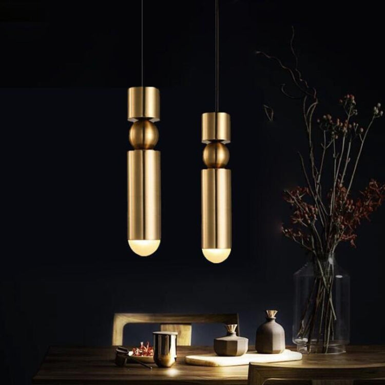 Bar Counter Modern Restaurant Bedroom Bedside Creative Personality Simple Small Chandelier, Color:Single Head Black