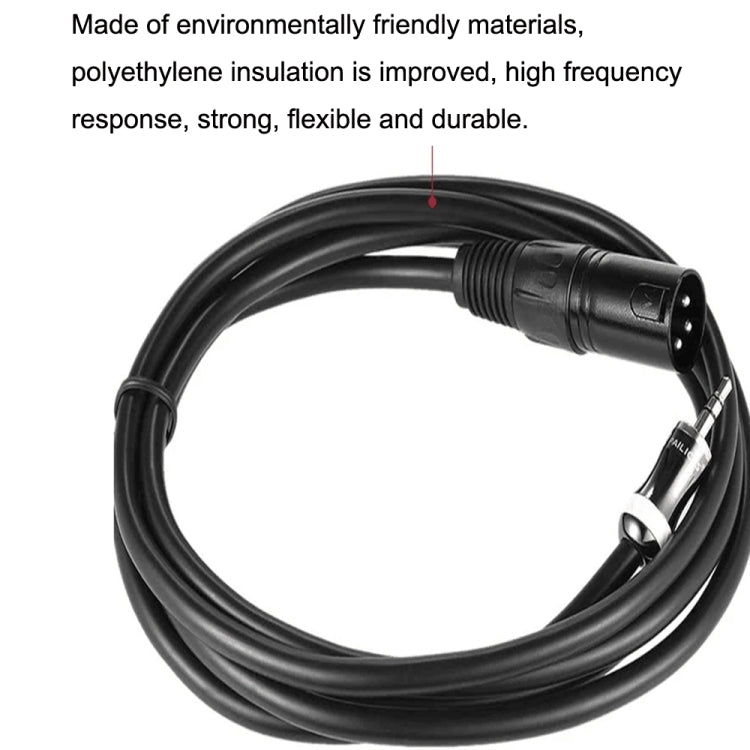 3.5mm To Caron Male Sound Card Microphone Audio Cable, Length:0.5m