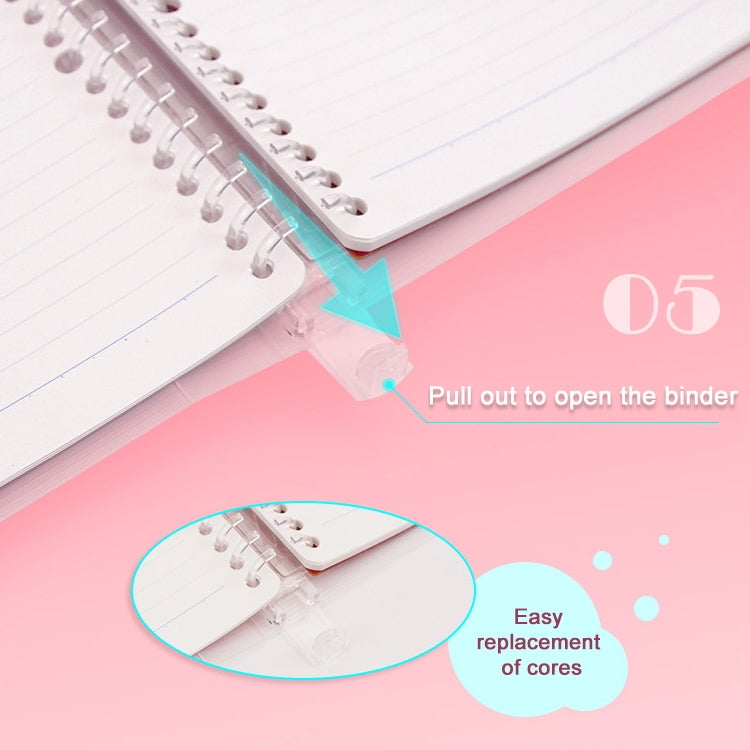 Loose-leaf Notebook Rainbow Cookie Daily Plan Personal Diary Notebook, Size:A5