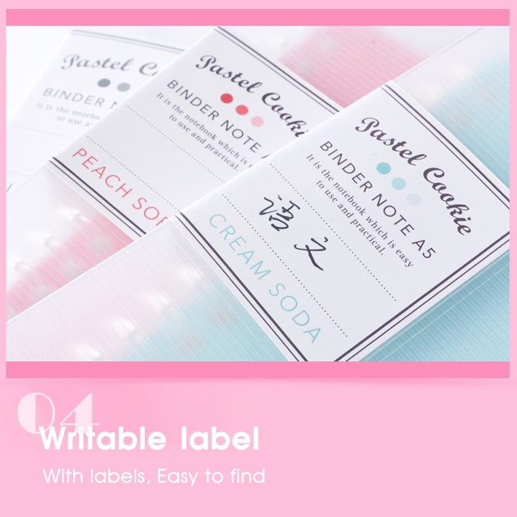 Loose-leaf Notebook Rainbow Cookie Daily Plan Personal Diary Notebook, Size:A5