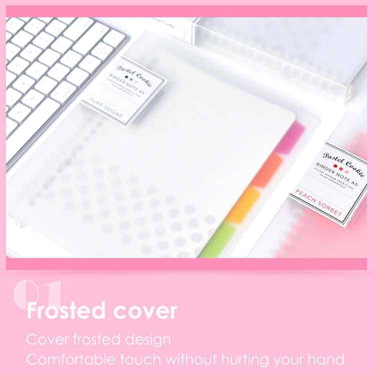 Loose-leaf Notebook Rainbow Cookie Daily Plan Personal Diary Notebook, Size:A4
