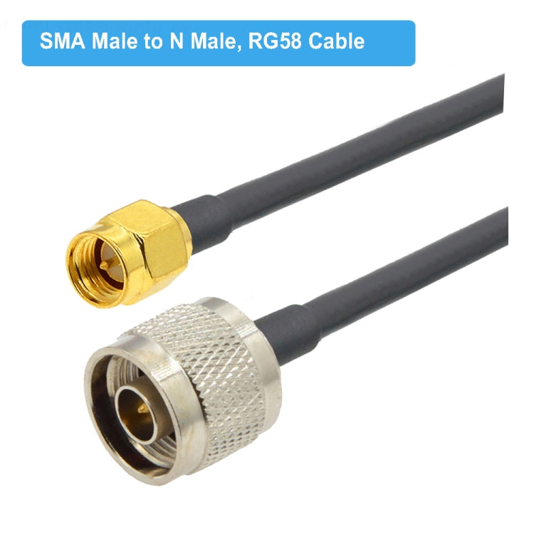 SMA Male to N Male RG58 Coaxial Adapter Cable, Cable Length:10m
