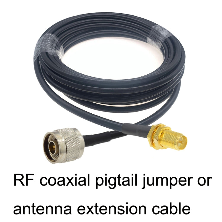 RP-SMA Female To N Male RG58 Coaxial Adapter Cable, Cable Length:5m