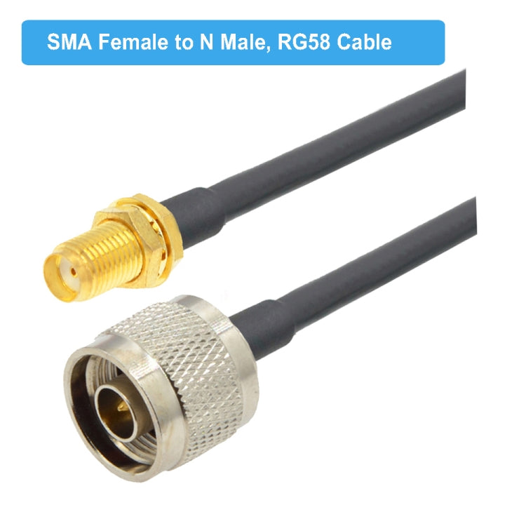 SMA Female To N Male RG58 Coaxial Adapter Cable, Cable Length:0.5m