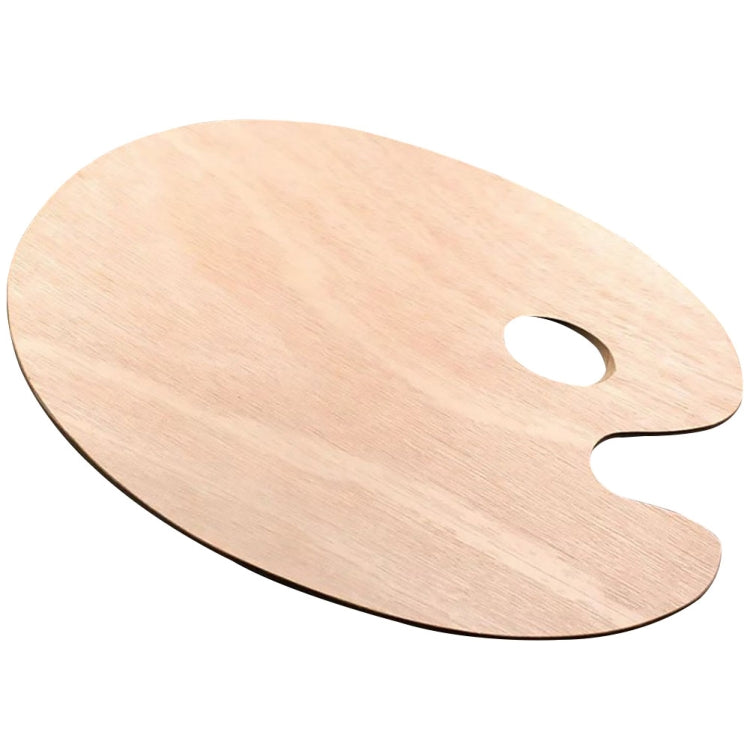 Smooth Watercolor Oil Painting Art Supplies Wooden Panel Tray Children's Palette Oval   30 x 40 cm