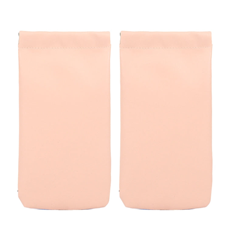 2PCS Portable PU Data Line Storage Case Mobile Phone Shell Headphones Glasses Bag