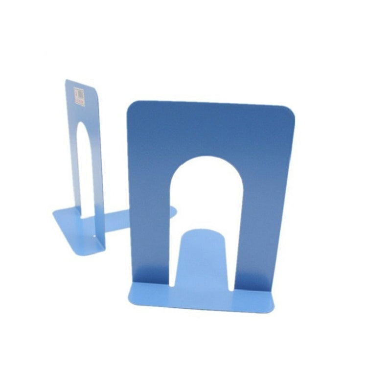 Foldable Portable Metal Office Stationery Book Block Bookshelf, Size:17Ã—13Ã—15.2cm(Sky Blue)