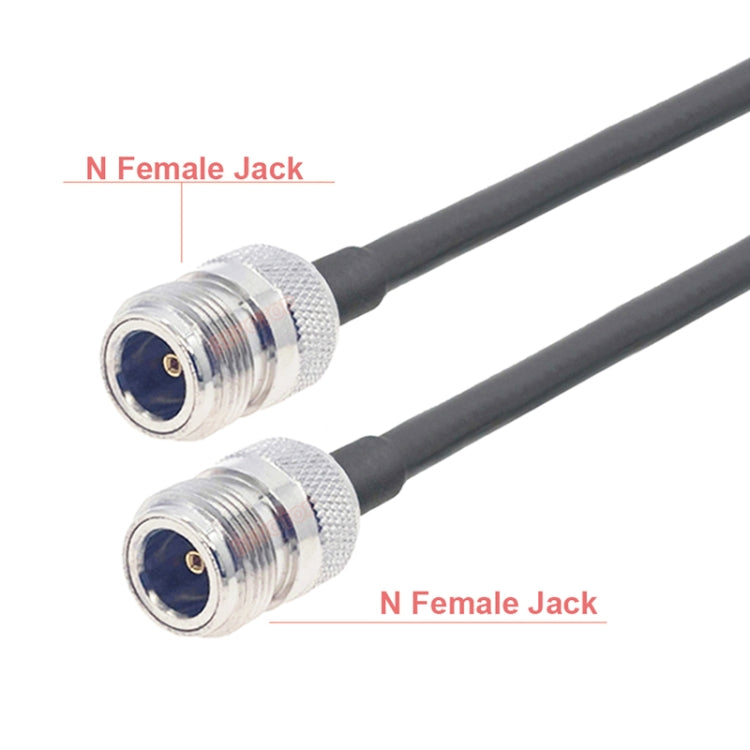 N Female To N Female RG58 Coaxial Adapter Cable, Cable Length:5m