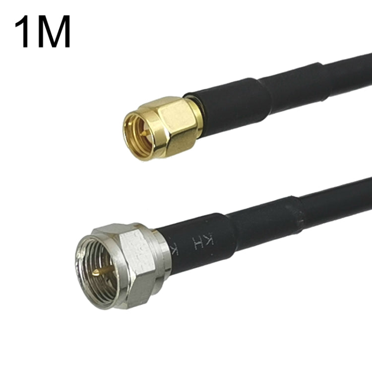 SMA Male To F TV Male RG58 Coaxial Adapter Cable, Cable Length:1m