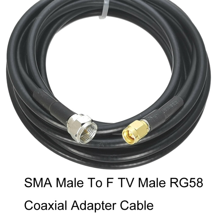 SMA Male To F TV Male RG58 Coaxial Adapter Cable, Cable Length:1.5m