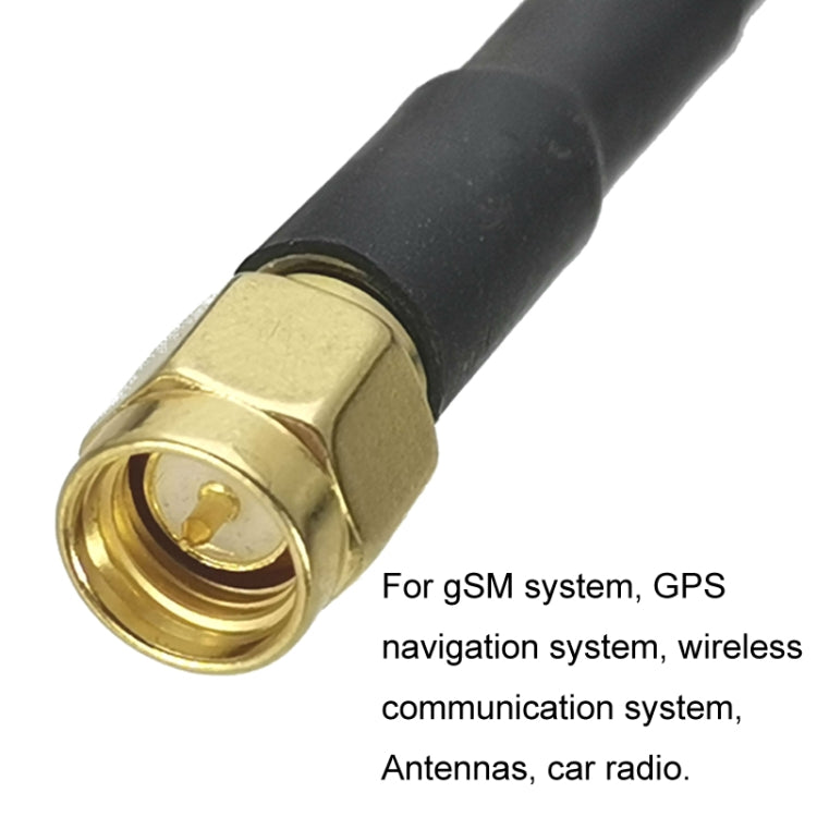 SMA Male To F TV Male RG58 Coaxial Adapter Cable, Cable Length:1.5m