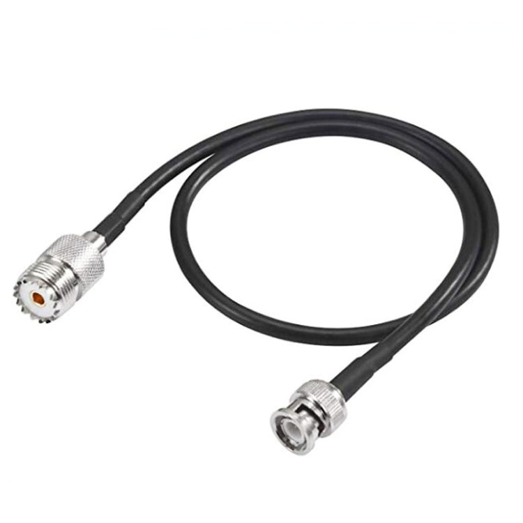 BNC Male To UHF Female RG58 Coaxial Adapter Cable, Cable Length:0.5m