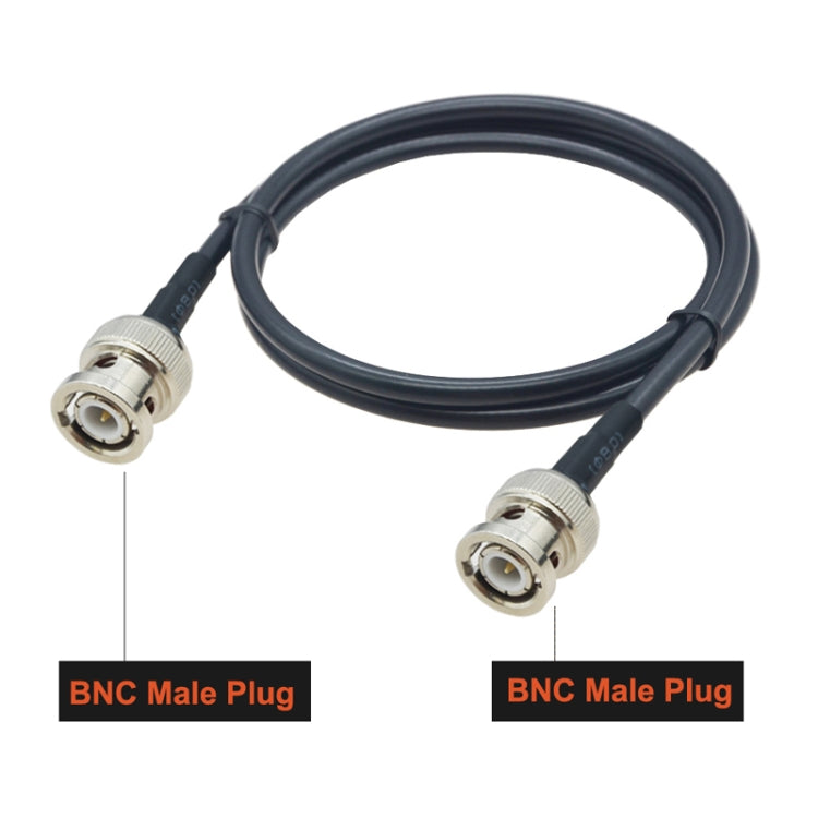 BNC Male To BNC Male RG58 Coaxial Adapter Cable, Cable Length:0.5m