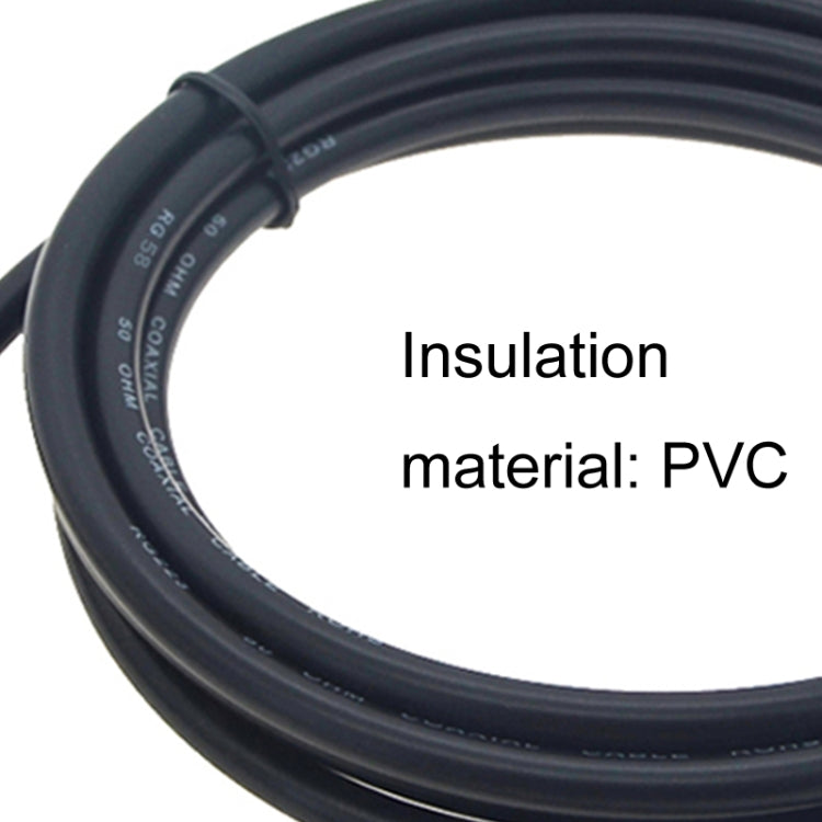 BNC Male To BNC Male RG58 Coaxial Adapter Cable, Cable Length:0.5m