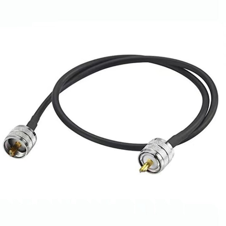UHF Male To UHF Male RG58 Coaxial Adapter Cable, Cable Length:1m