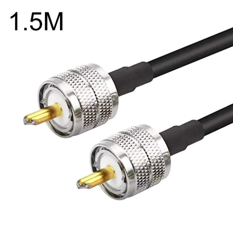 UHF Male To UHF Male RG58 Coaxial Adapter Cable, Cable Length:1.5m