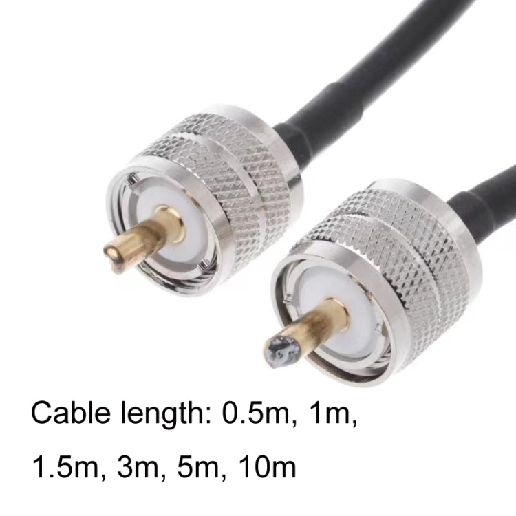 UHF Male To UHF Male RG58 Coaxial Adapter Cable, Cable Length:5m