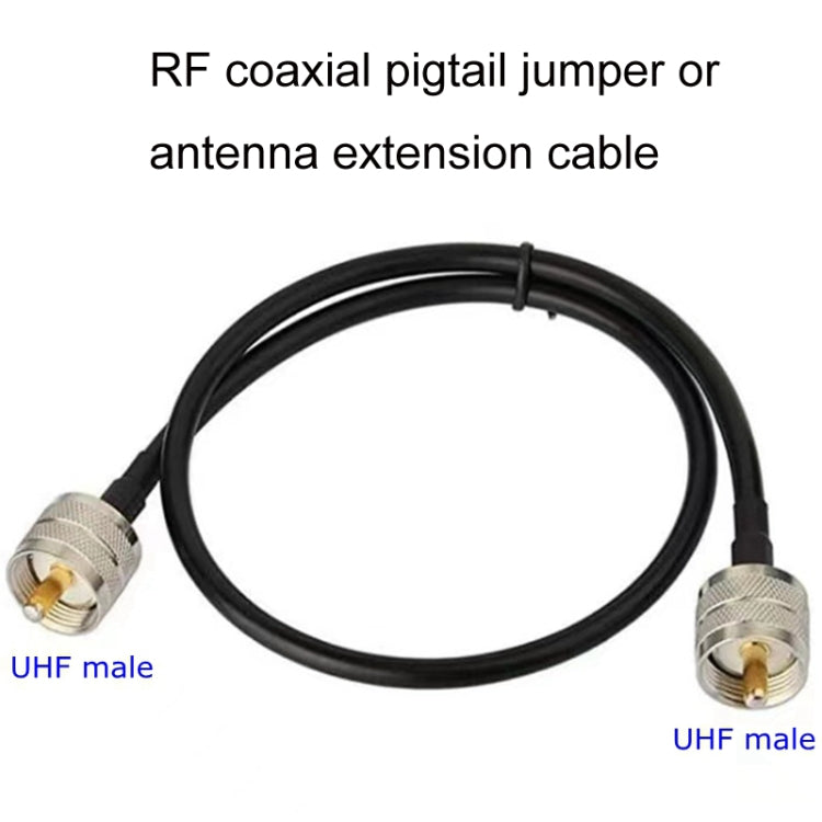 UHF Male To UHF Male RG58 Coaxial Adapter Cable, Cable Length:5m