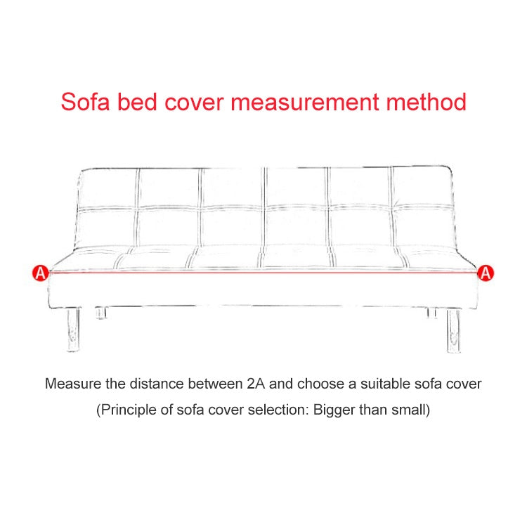 All-inclusive Cover Non-slip Armrestless Folding Sofa Bed Cover, Size:S