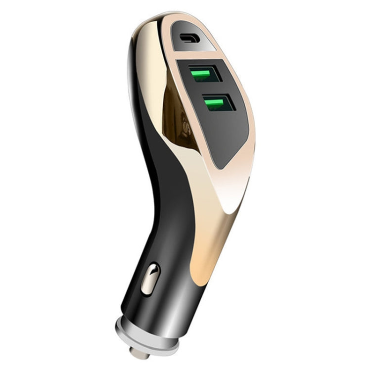 Dual-port USB3.1A 3.6A High Current Fast Charge QC3.0 PD18W Flash Charging Car Charger