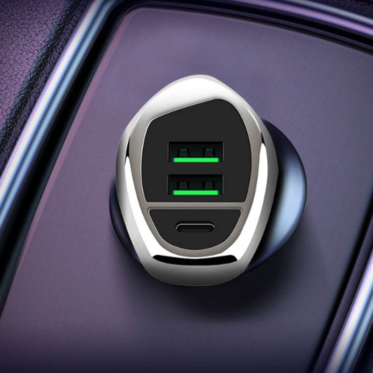 Dual-port USB3.1A 3.6A High Current Fast Charge QC3.0 PD18W Flash Charging Car Charger