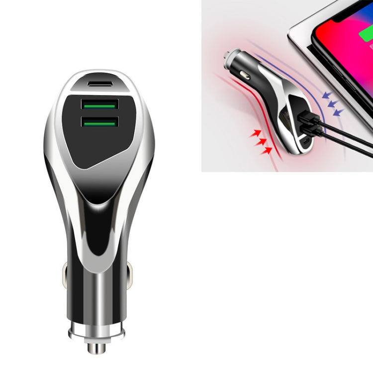 Dual-port USB3.1A 3.6A High Current Fast Charge QC3.0 PD18W Flash Charging Car Charger