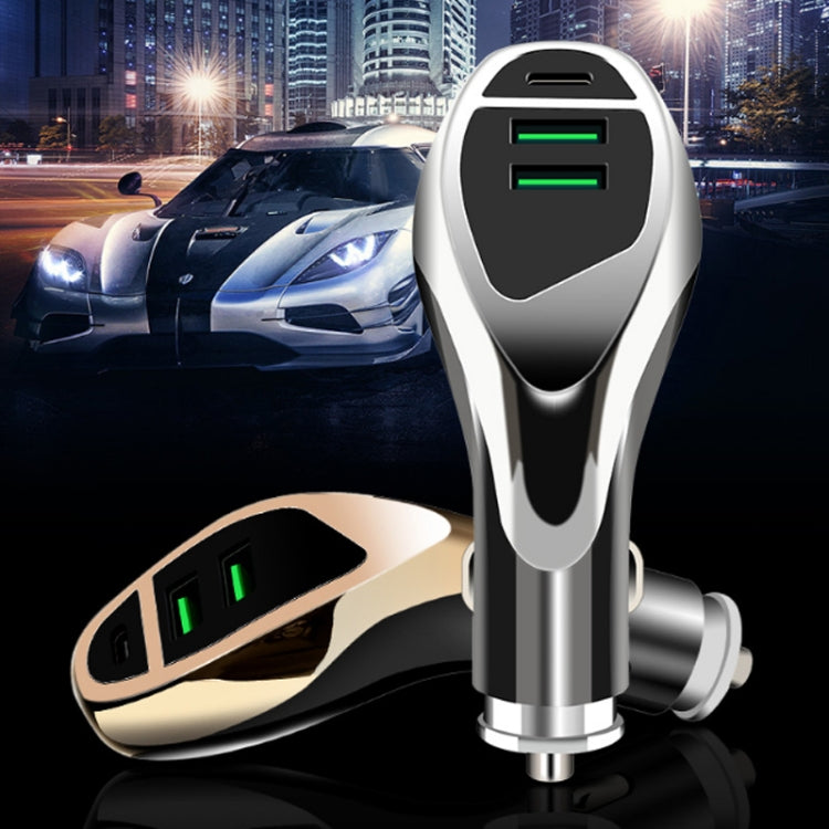 Dual-port USB3.1A 3.6A High Current Fast Charge QC3.0 PD18W Flash Charging Car Charger