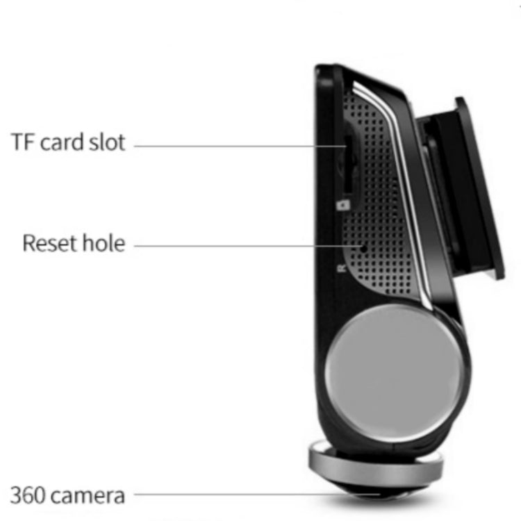 Video Recorder 360 Degree Panoramic Car DVR WIFI Camera Night Vision, Version:Car Charger Verion Dual camera