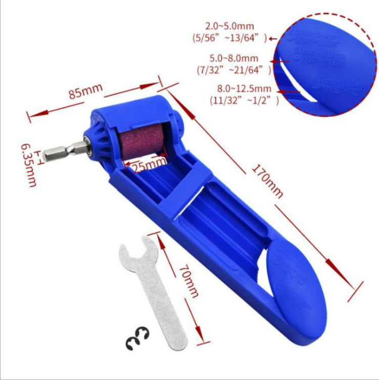 Portable Iron Straight Shank Twist Drill Bit Grinder