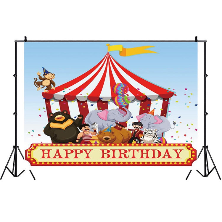 Birthday Party Game Hanging Cloth Photo Circus Background Cloth Photography Studio Props, Size:1.2m x 0.8m