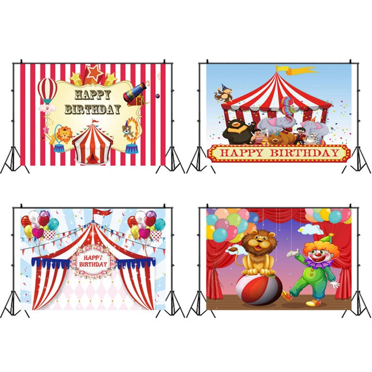 Birthday Party Game Hanging Cloth Photo Circus Background Cloth Photography Studio Props, Size:1.2m x 0.8m