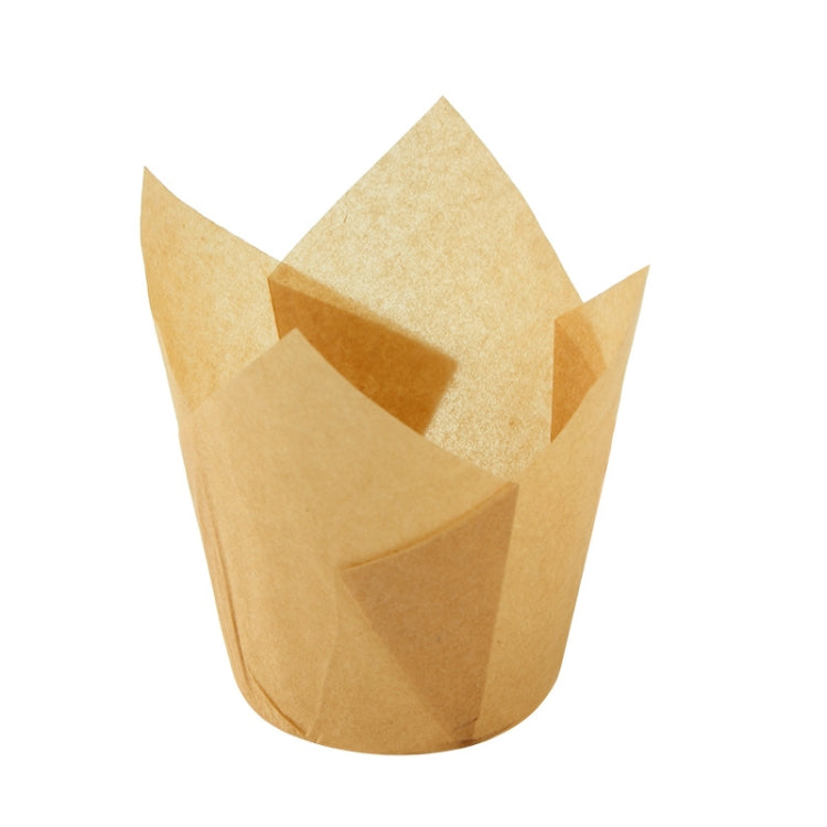 50 PCS / Set Tulip Shape Oil Heat Resistant Cake Paper Cup