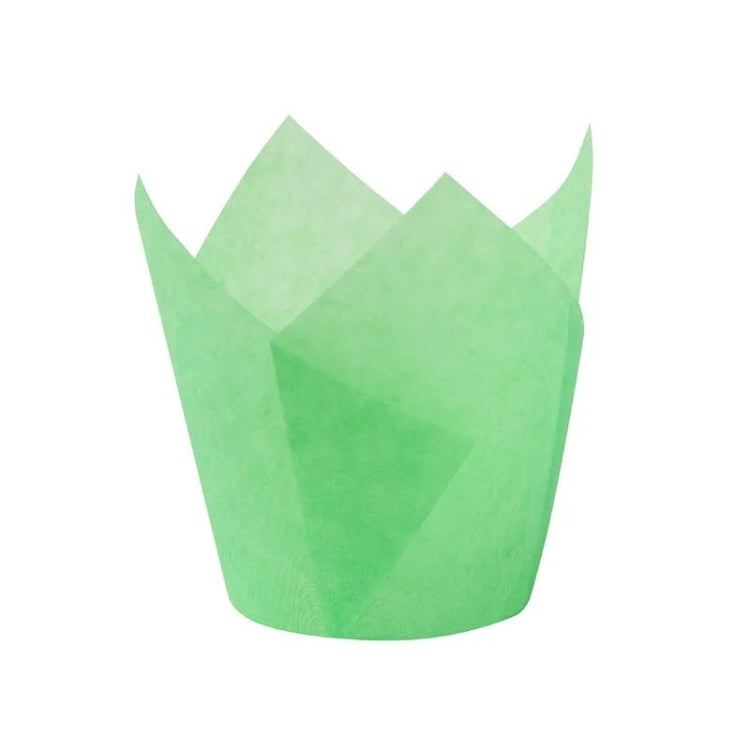 50 PCS / Set Tulip Shape Oil Heat Resistant Cake Paper Cup