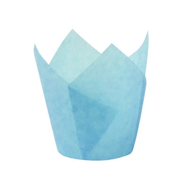 50 PCS / Set Tulip Shape Oil Heat Resistant Cake Paper Cup